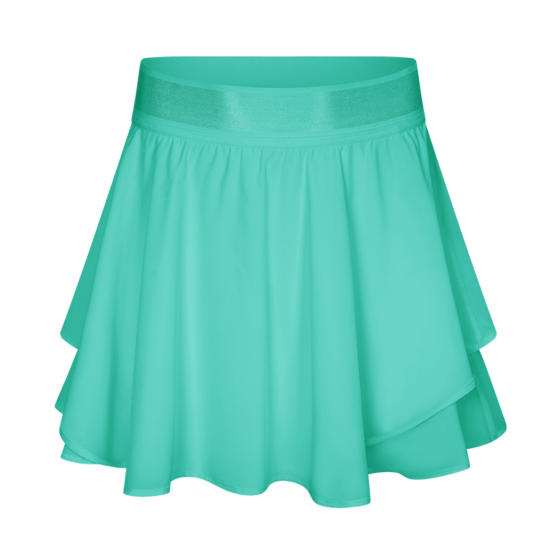 Women's fashion with inner shorts yoga pants skirt Color:Green;Size:S