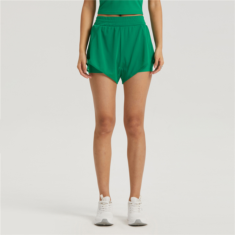 Women's running shorts Color:Green;Size:S