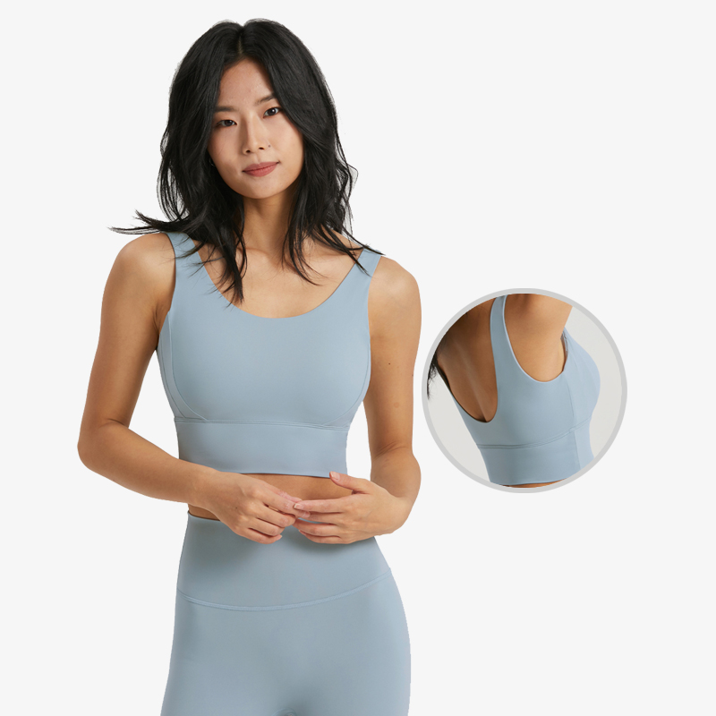 Classic with wide elastic band yoga bra top