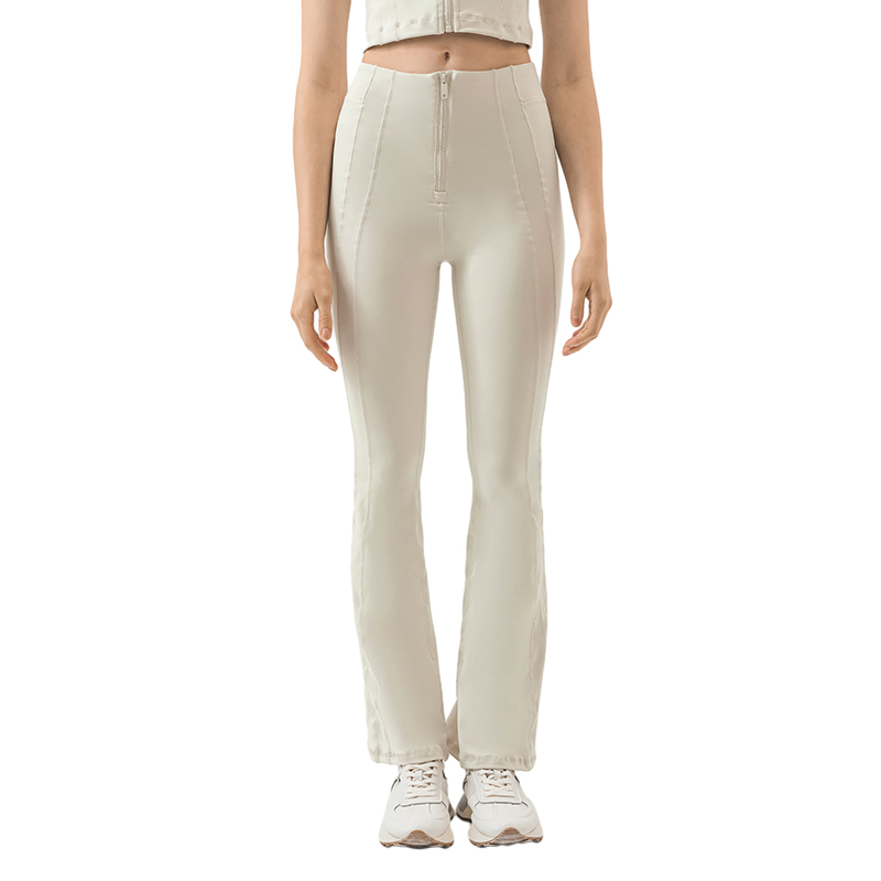Women's zip fashion flare leggings Albumin