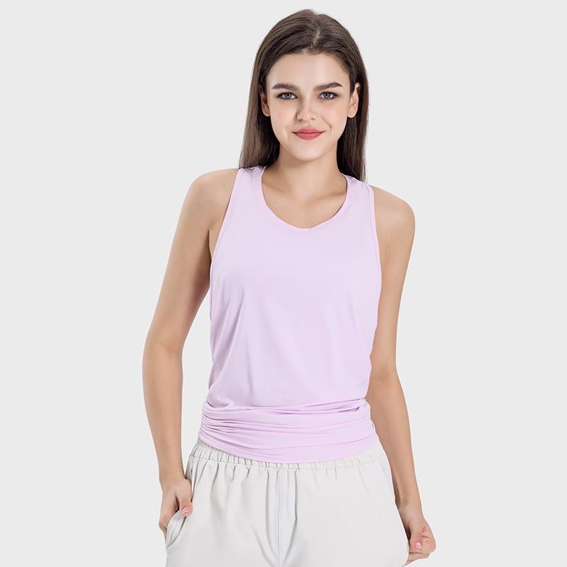 Women's fashion cool singlet Sweet powder