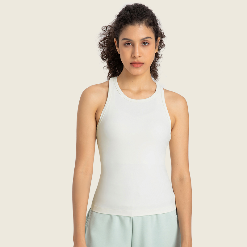 Women's class tank top Camellia white