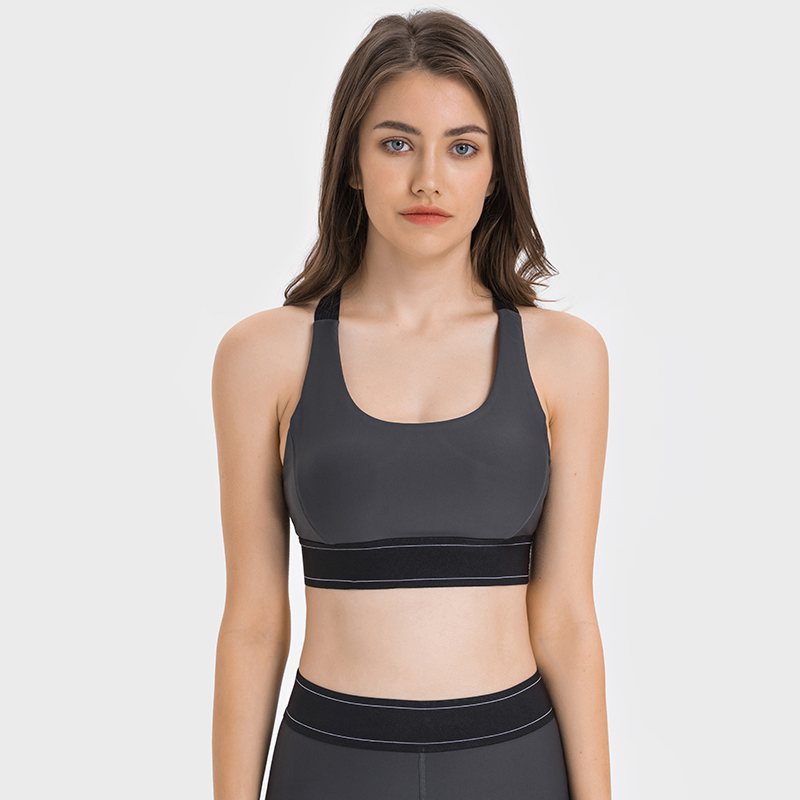 Women's fashion sports bra Graphite ash
