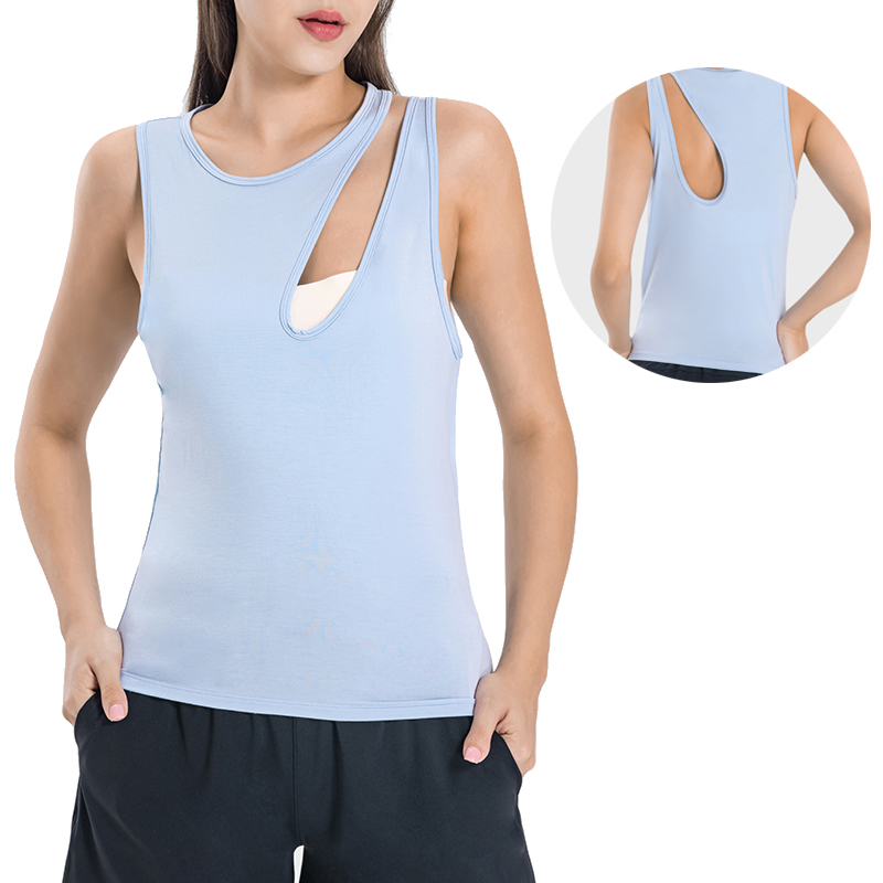 Women's sexy lightweight yoga wear moisture wicking sweat outdoor tennis sports vest