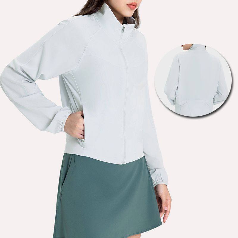 Women's original gauze Ice sunscreen fashion moisture wicking sweat loose sports coat