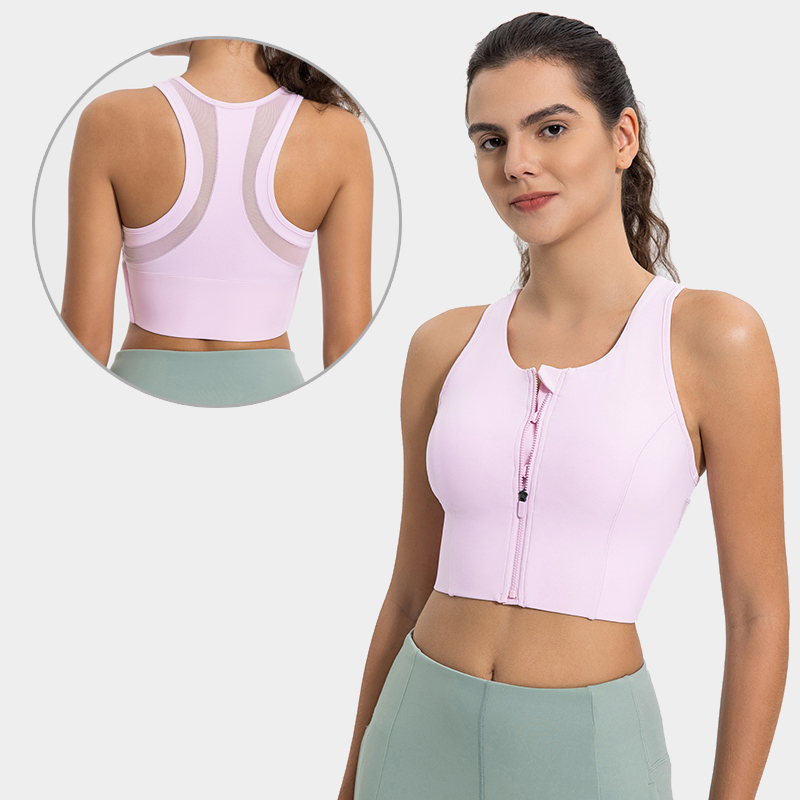 Women's all-in-one cup fitness top