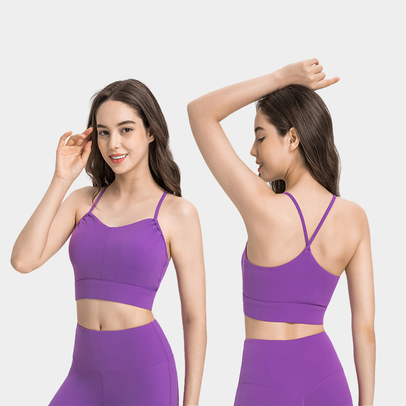 Women's skin friendly breathable Y-shaped back sports bra