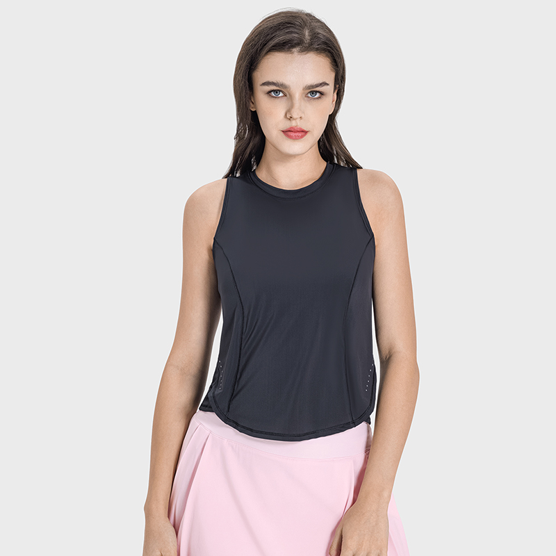 Women's Volleyball Sweat Breathable and Cool Sports Tank Top Balck
