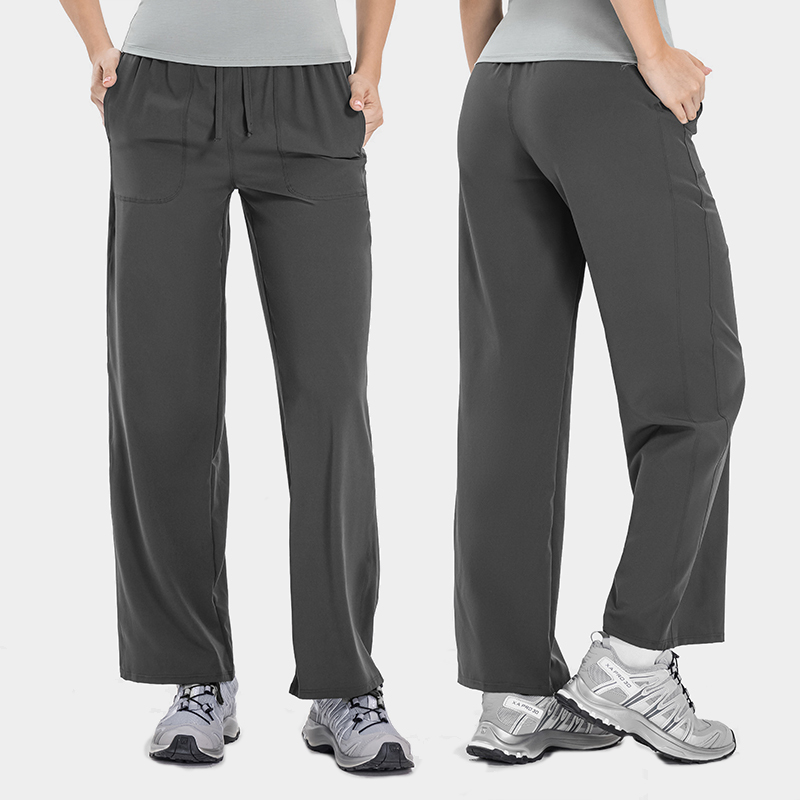 Women's slimming high waisted casual straight leg sports pants