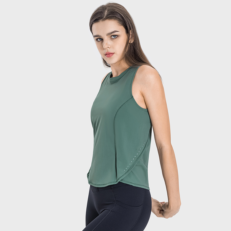 Women's Volleyball Sweat Breathable and Cool Sports Tank Top Color:Forest green;Size:S