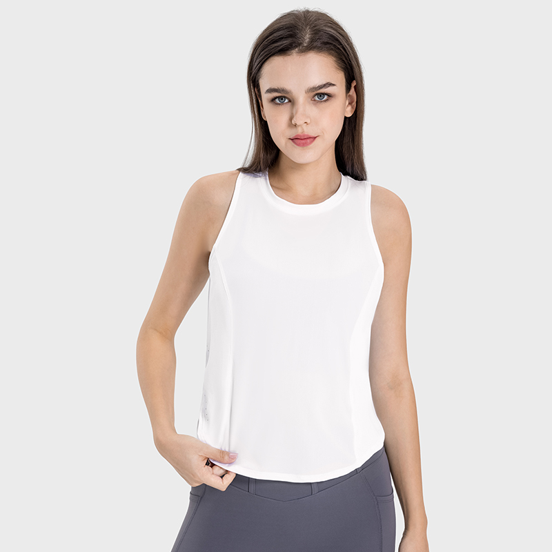 Women's Volleyball Sweat Breathable and Cool Sports Tank Top White