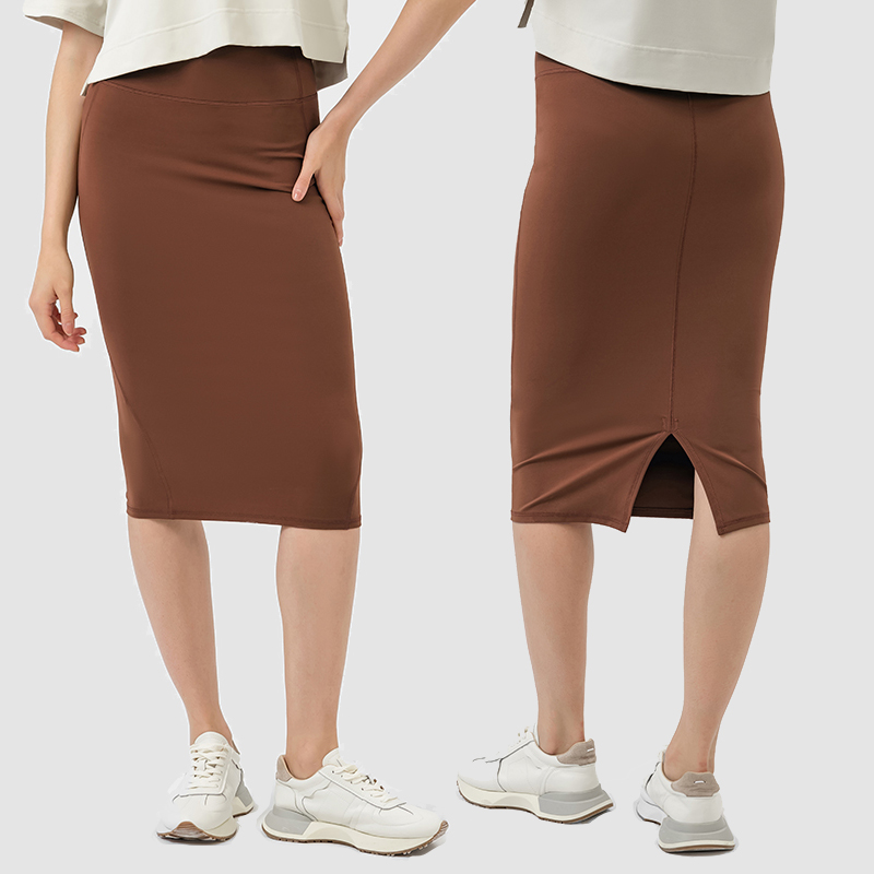Women's sexy slit bag slim fit hip skirt