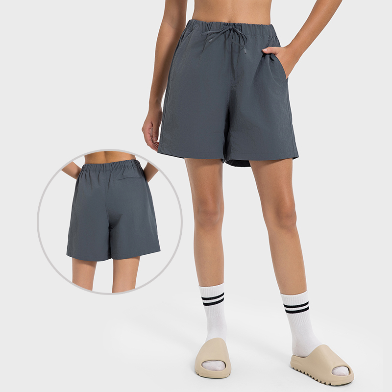 Women's Comfortable Elastic Waist, Cool and Quickly Dried 3/4 Pants, Moisture Absorbing and Breathable Yoga Shorts