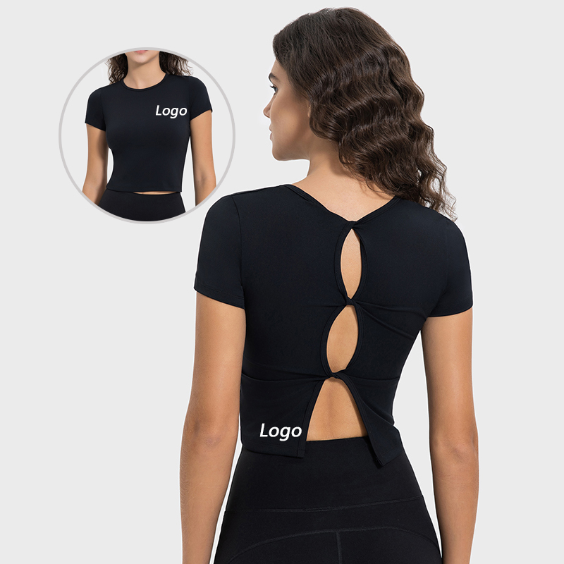 Women's slim fit sports short sleeved shirt