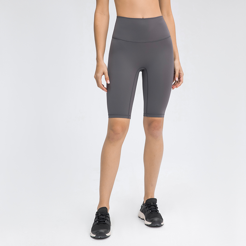 Women's double-sided brushed yoga pants LILAC GREY