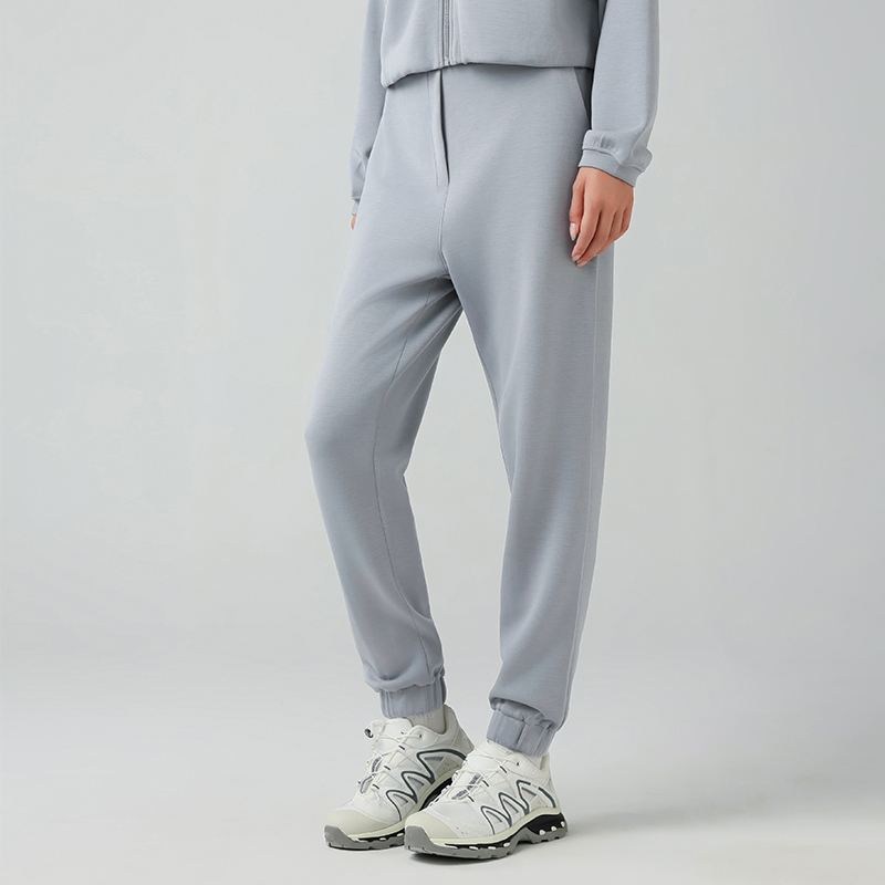 Women's high waisted loose fitting ankle sweatpants Color:Rhinoceros Grey;SZIE:S