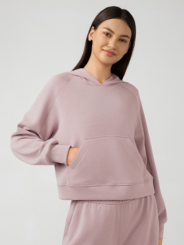 Women's multifunctional hooded sweatshirt Twilight Rose