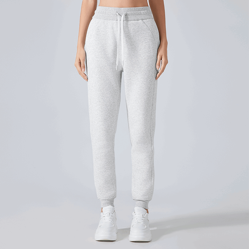Women's casual loose ankle sports pants Color:Cool Grey;SIZE:S