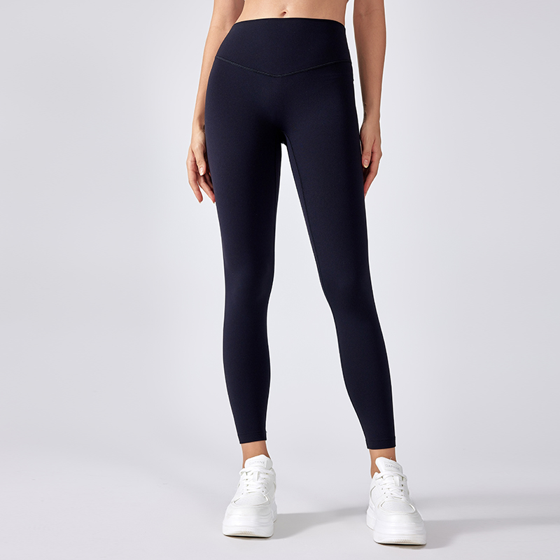 Women's high waisted fitness pants Color:Black;SIZE:S