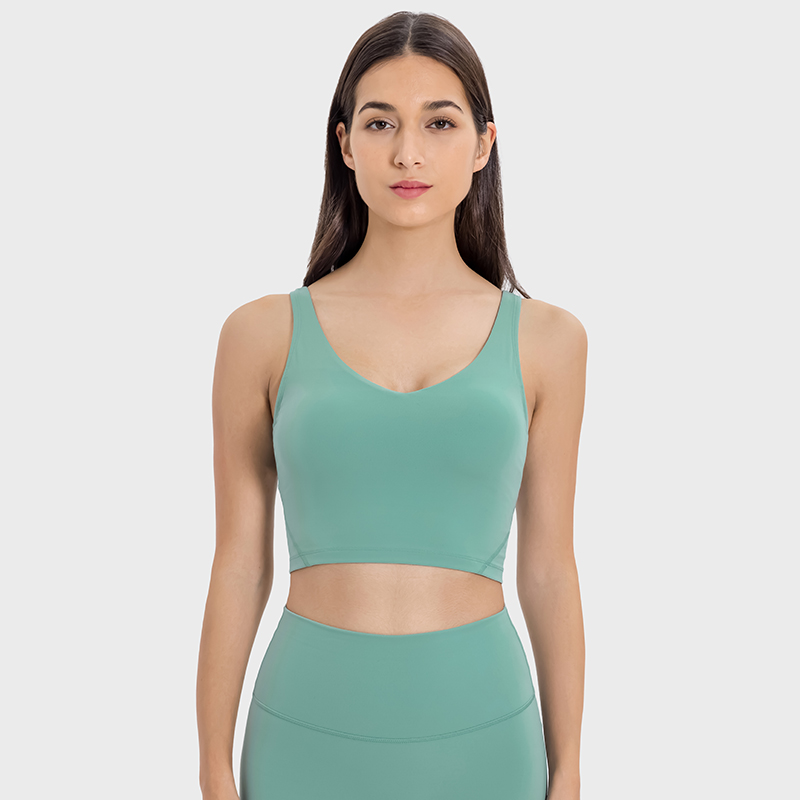 Women's Back Sports Underwear Color:FROSTED GREEN;SIZE:S