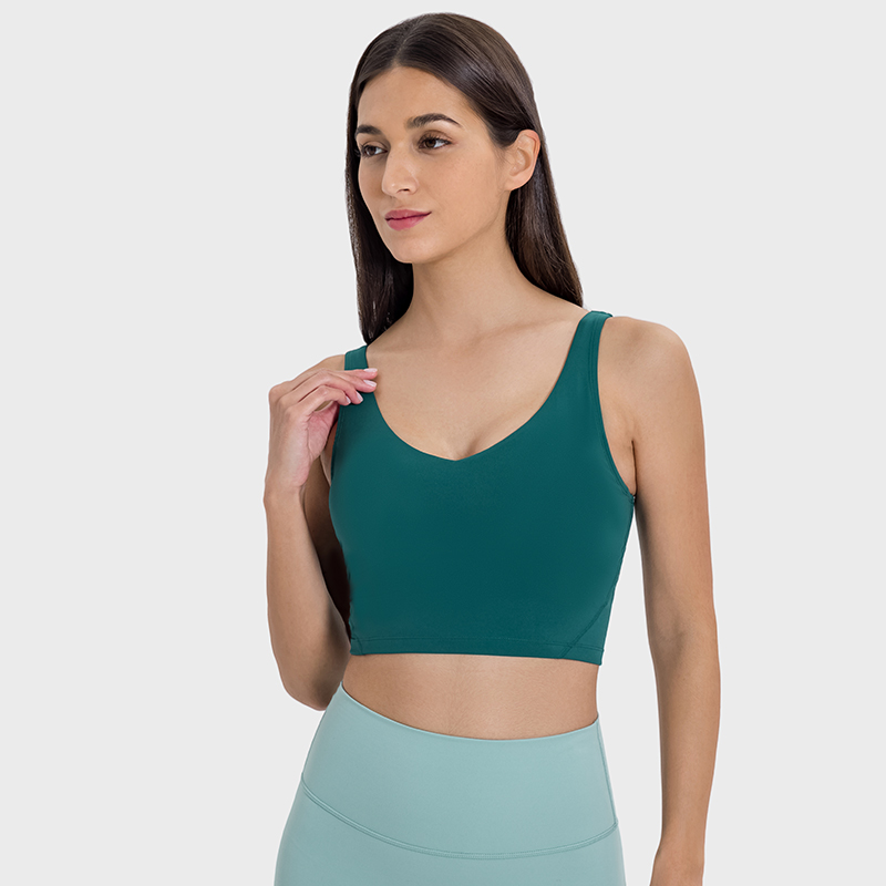 Women's Back Sports Underwear Color:BLUE GREEN;SIZE:S