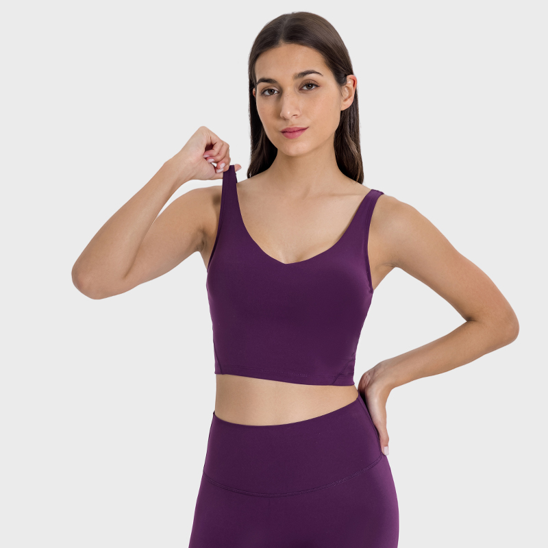 Women's Back Sports Underwear Color:MAGENTA PURPLE;SIZE:S