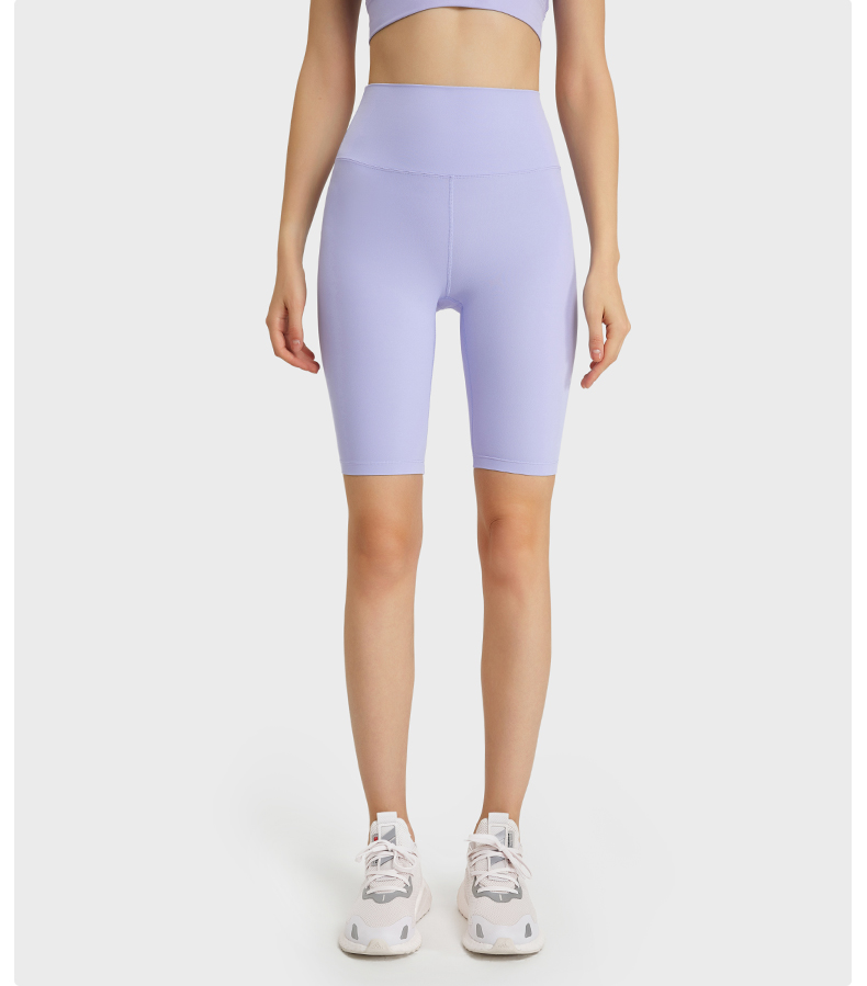 Women's free size fitness pants with high waist and hip lifting LIGHT PURPLE 