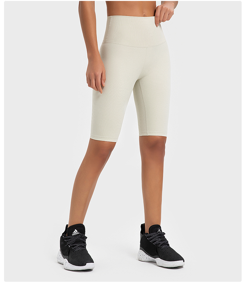 Women's high waisted yoga pants Color:IVORY;SIZE:XL