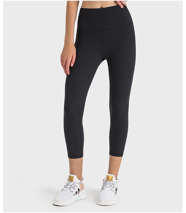 Women's Fitness Yoga Octopath Pants High Waist Exercise Color:BLACK;SIZE:S