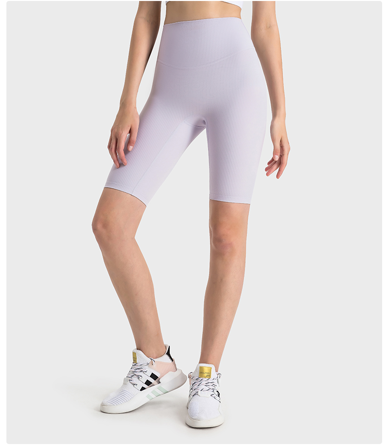 Women's high waisted yoga pants LIGHT PURPLE
