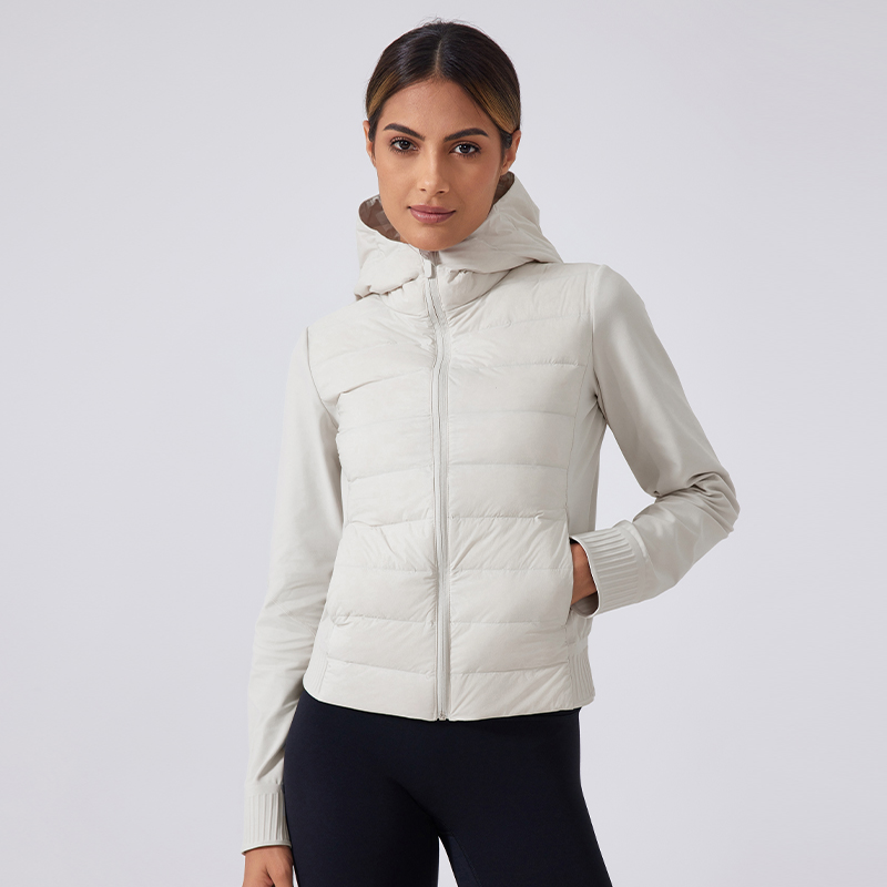 Women's short waterproof lightweight down jacket Albumin