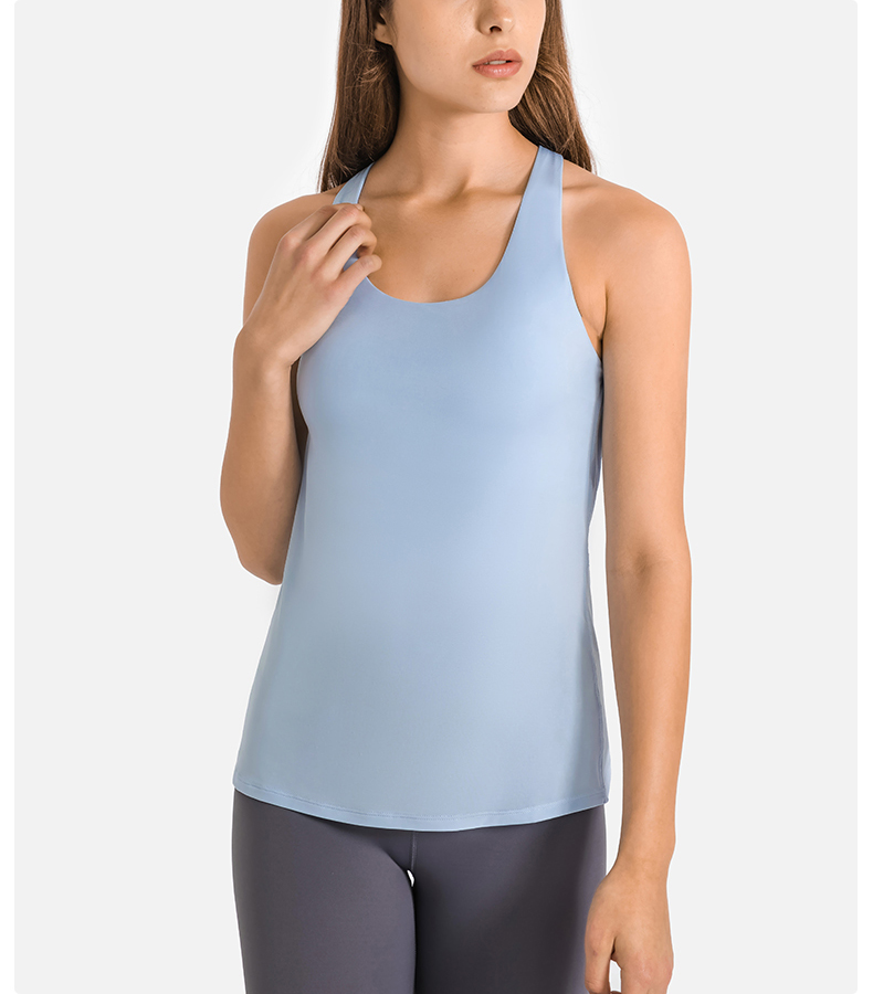 Women's loose and breathable running sports cover with straps WATER BLUE