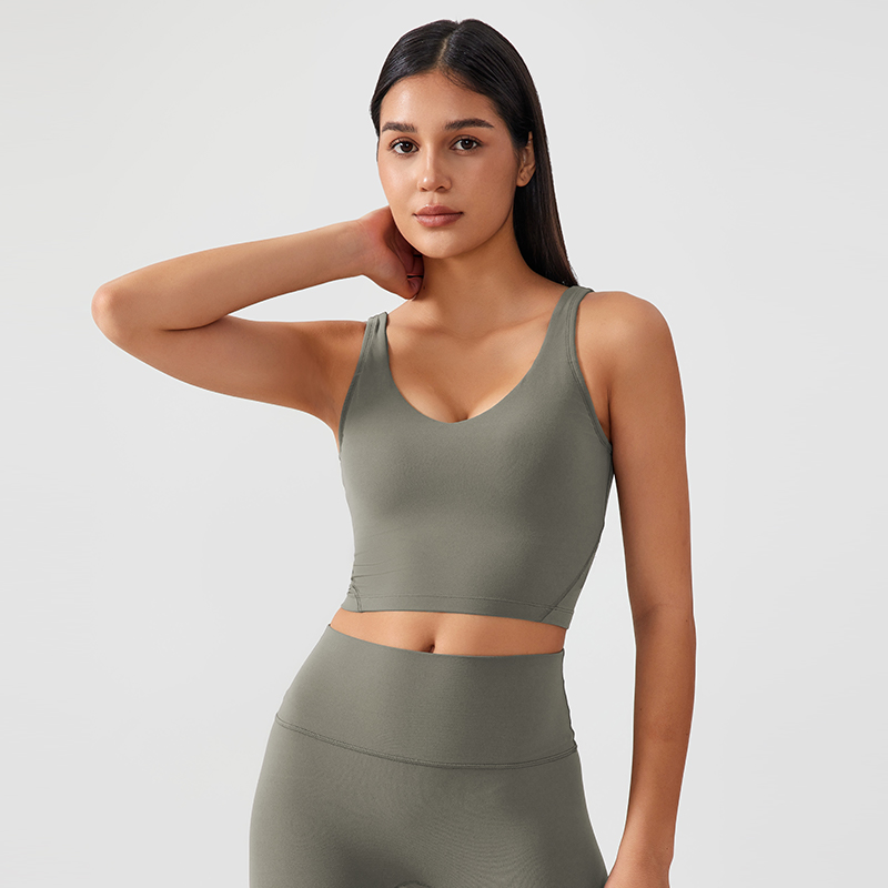 Women's Fixed Chest Mat Sports Yoga Underwear Blue marlin