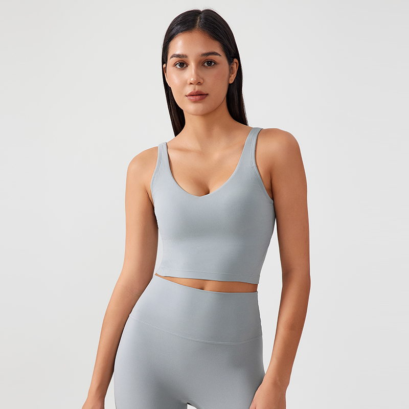 Women's Fixed Chest Mat Sports Yoga Underwear Color:Silver droplet color;SIZE:XL