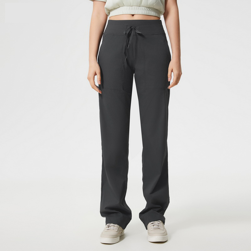 Women's straight leg pants, quick drying breathable pants Color:Graphite ;SIZE:S