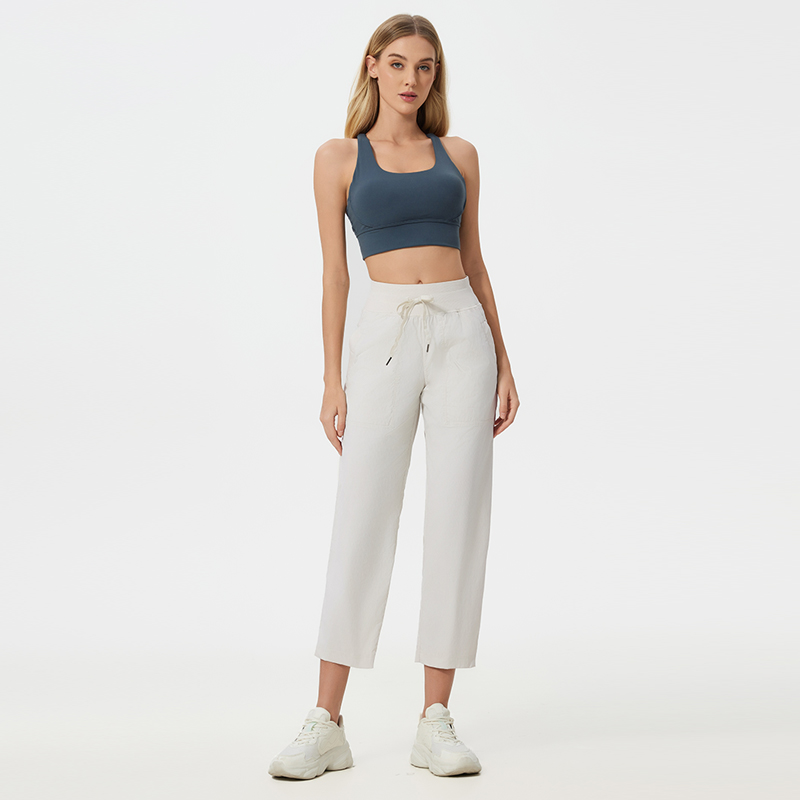 Women's lightweight breathable straight leg pants Albumin