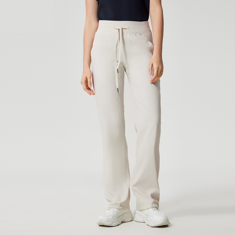Women's straight leg pants, quick drying breathable pants Color:Albumin;SIZE:S