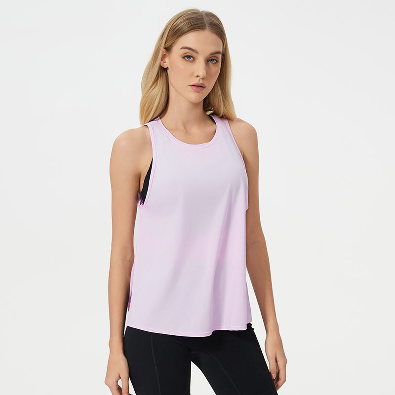 Women's sleeveless vest Sweet powder