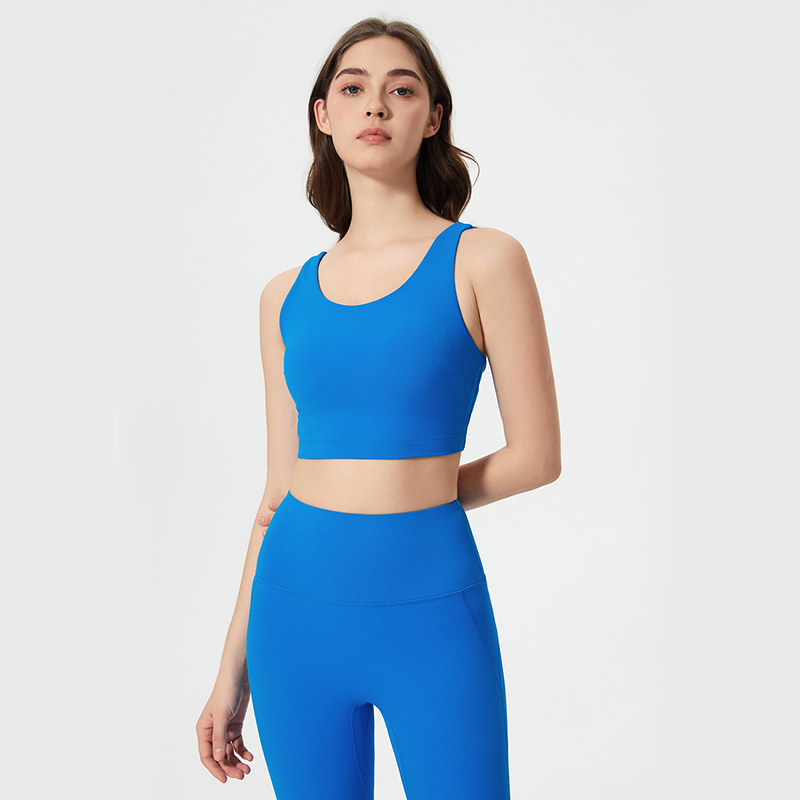 Women's Back Sports Underwear Capri Blue  