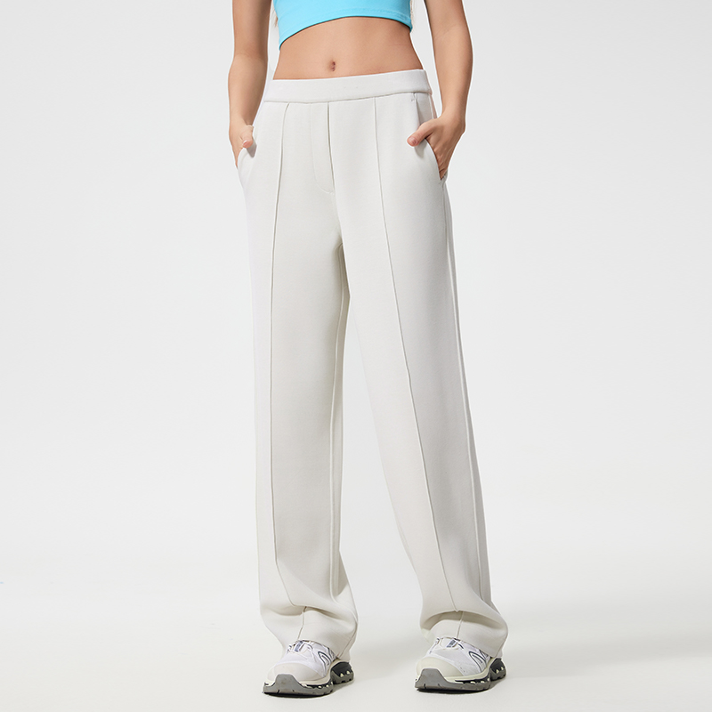 Women's wide leg pants Bone white  
