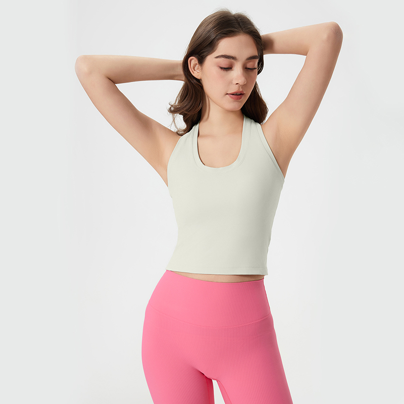 Women's Racerback Yoga Wear Bone white  