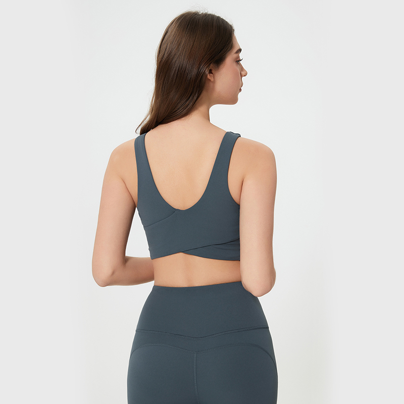 Women's Back Sports Underwear Oil Blue  