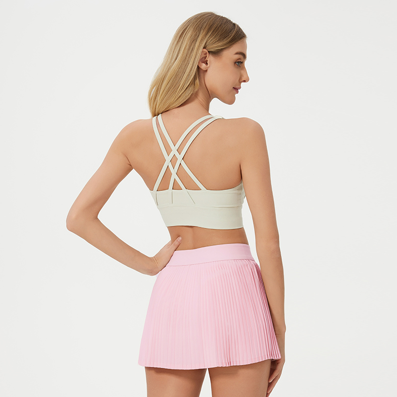 Women's Back Beauty Sports Yoga Underwear Bone White  