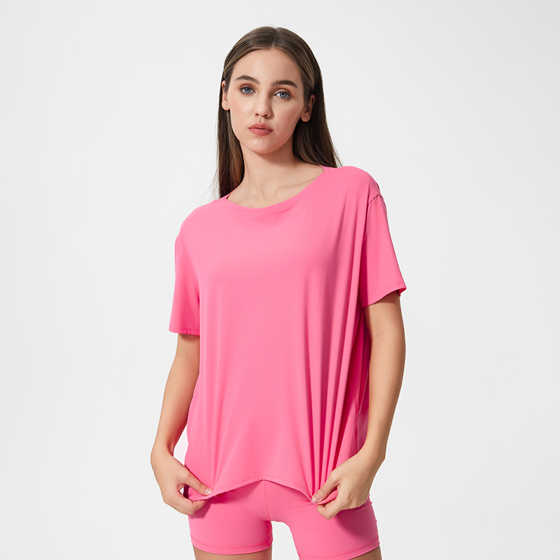 Women's fashionable and versatile short sleeved outerwear Cherry Blossom