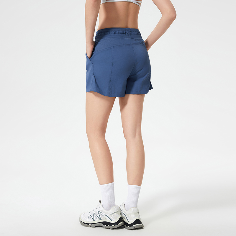 Women's casual sports shorts Asphalt Blue  