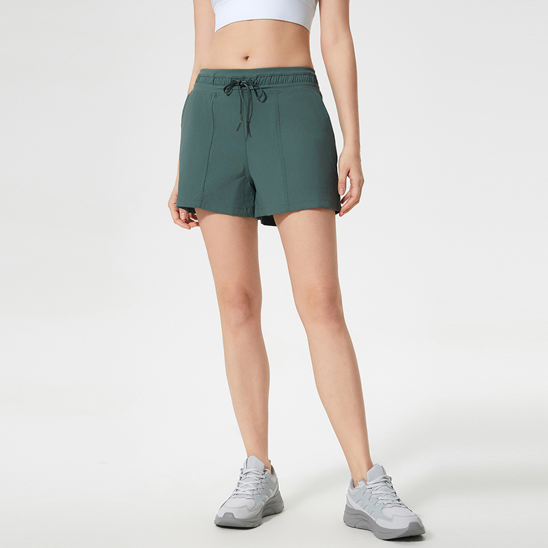 Women's casual sports shorts Forest Green  