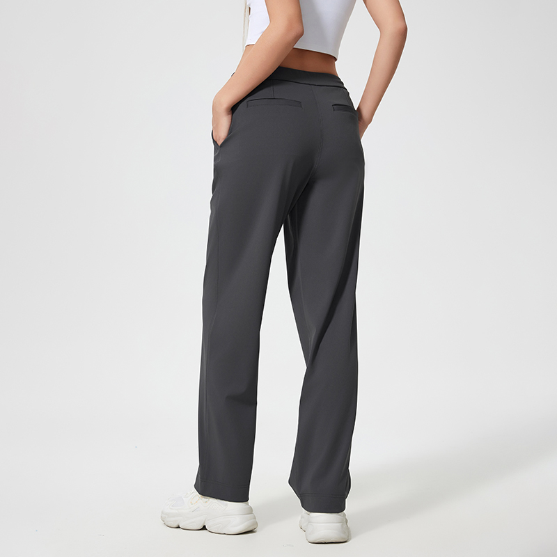 Women's versatile loose casual pants Graphite Grey  